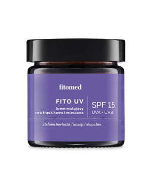 Fitomed FITO UV, Krem matujący SPF 15 do cery trądzikowej i mieszanej, 55 g