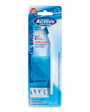 Beauty Formulas Szczoteczka Active Interdental + 10 główek 0,45 mm micro, 1 sztuka