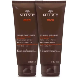 Nuxe Men Boost, Zestaw wielofunkcyjny żel pod prysznic, 2 x 200 ml