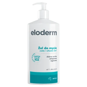 Eloderm, żel do mycia ciała i włosów 2 w 1, od 1. dnia życia, 400 ml