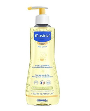 Mustela Bebe Enfant, olejek myjący - skóra sucha, 500 ml