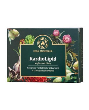 KardioLipid Herbal Monasterium, kapsułki wegetariańskie, 30 sztuk
