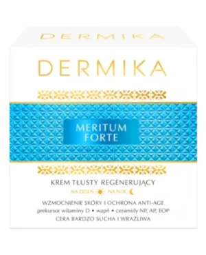 Dermika Meritum Forte krem tłusty regenerujący na dzień i na noc do skóry bardzo suchej i wrażliwej 50 ml