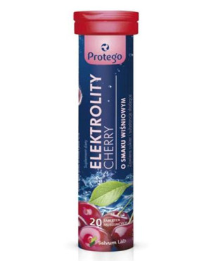 Protego, Elektrolity Cherry, tabletki musujące, 20 sztuk