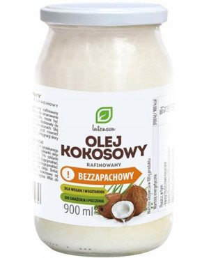 INTENSON Olej kokosowy rafinowany bezzapachowy - 900 ml