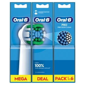 Oral-B Pro Precision Clean Końcówki do szczoteczek elektrycznych, 6 sztuk