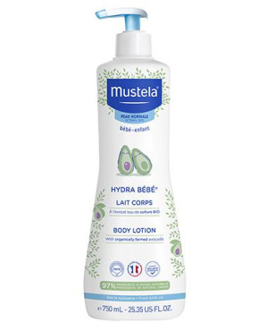 Mustela Hydra Bebe, nawilżające mleczko do ciała, 750 ml