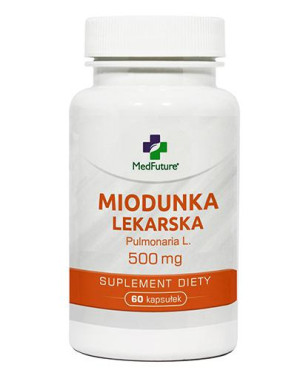 MedFuture Miodunka lekarska 500 mg, 60 kaps. na układ oddechowy cena, opinie, skład