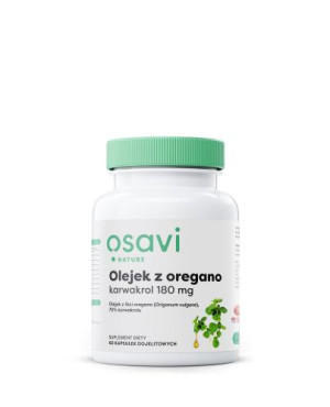 OSAVI Olejek z Oregano Karwakrol 180 mg, 60 kapsułek