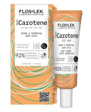 Flos-Lek betaCarotene Pro Age, krem z kofeiną pod oczy, 30 ml