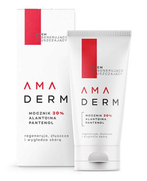 AMADERM Krem regenerująco - złuszczający Urea 30% - 50 ml. Do stóp.