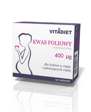 VITADIET Kwas foliowy 400 ug - 90 tabl.