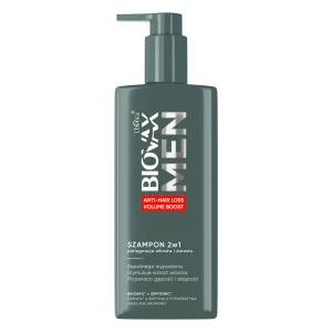 Biovax Men anti hair-loss & volume szampon  2w1 pielęgnacja włosów i zarostu, 200 ml