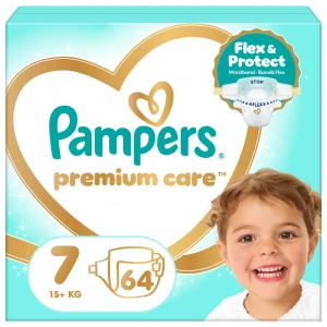 Pampers Premium Care pieluszki rozmiar 7, 15 kg+, 64 sztuki