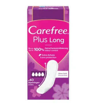 Carefree Plus Long delikatny zapach wkładki higieniczne 40 sztuk