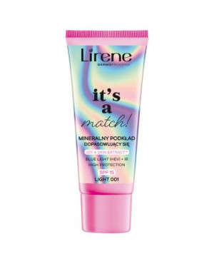 Lirene It's a match! Mineralny podkład dopasowujący się SPF 15 Light 001, 30 ml