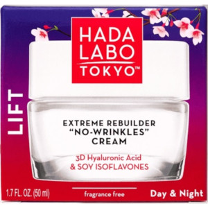Hada Labo Tokyo, „No-Wrinkles” Day & Night Cream Int, nawilżający krem przeciwstarzeniowy, 50 ml