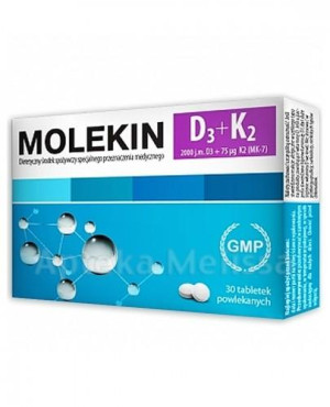 Molekin D3 + K2, tabletki, 30 sztuk
