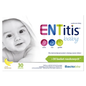 ENTITIS BABY o smaku bananowym, 30 saszetek