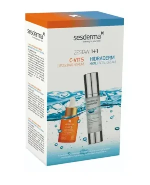 Sesderma C-Vit serum liposomowe 30 ml + Hidraderm Hyal krem nawilżający do twarzy 50 ml [ZESTAW]