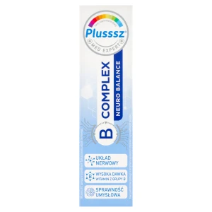 Plusssz B-Complex Neuro Balance, tabletki musujące, 20 sztuk