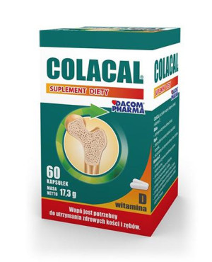 Colacal, 60 kaps. na zdrowe i mocne kości cena, opinie, właściwości
