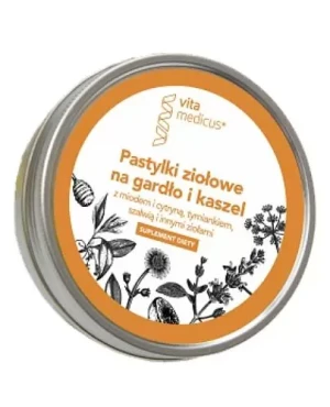 VitaMedicus Pastylki ziołowe na gardło i kaszel 60 g