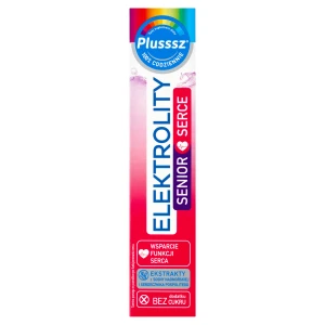 Plusssz Elektrolity Senior serce, tabletki musujące, 24 sztuki