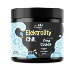 ALLHydrate, Elektrolity CHILL o smaku Pina colada 375 g, 50 porcji