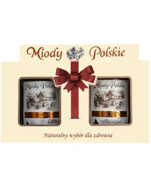 Miody Polskie miód lipowy 400 g + miód wielokwiatowy leśny 400 g [ZESTAW]