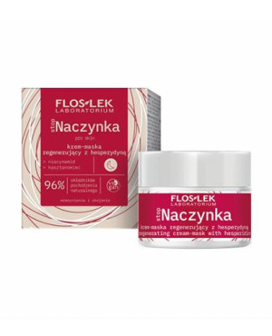 Floslek Stop Naczynka, Krem-Maska regenerujący z hesperydyną na noc, 50 ml