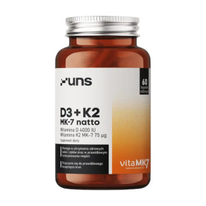 UNS D3+K2 Mk-7 Natto, kapsułki, 60 sztuk