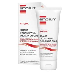 Emolium A-topic, kojąca trójaktywna emulsja do ciała, 200 ml