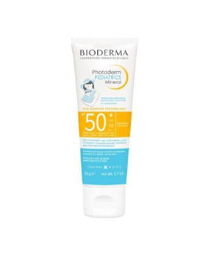 Bioderma Photoderm Pediatrics Mineral SPF 50+ fluid mineralny dla dzieci do skóry wrażliwej i alergicznej, 50 g