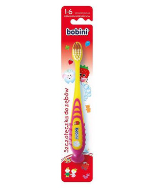 Bobini, szczoteczka do zębów dla dzieci miękka 1-6 lat, 1 sztuka