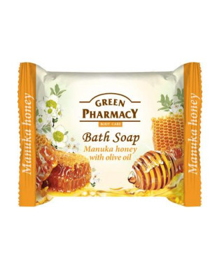 Green Pharmacy Mydło w kostce Miód manuka i olejek z oliwek - 100 g