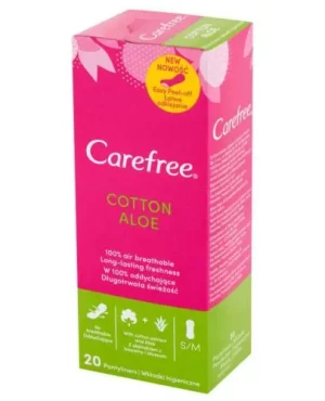 Carefree Cotton Aloe wkładki higieniczne 20 sztuk