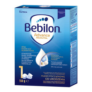 Bebilon 1 Advance Pronutra, mleko początkowe od urodzenia, 550 g