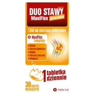 Duo Stawy MaxiFlex Glukozamina, tabletki musujące, 30 sztuk