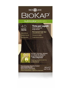 BioKap Nutricolor Delicato, Farba do włosów 4.0 Naturalny Brąz, 140 ml