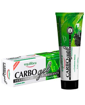 EQUILIBRA CARBONE ATTIVO Oczyszczająca pasta-żel do zębów, 75 ml
