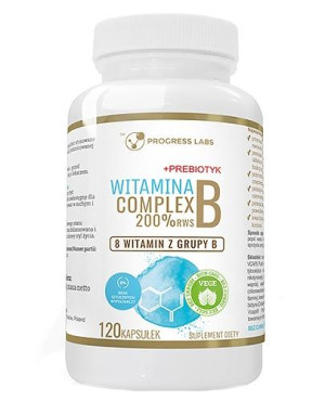 Progress Labs Witamina B Complex 200% - 120 kaps. - cena, opinie, składniki
