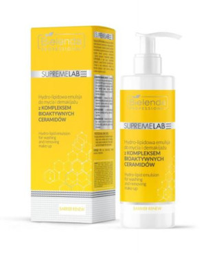 Bielenda Supremelab Barrier Renew, hydro-lipidowa emulsja do mycia i demakijażu, 200 ml
