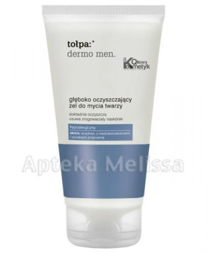 TOŁPA DERMO MEN Głęboko oczyszczający żel do mycia twarzy - 150 ml