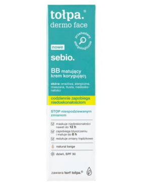 Tołpa Dermo Face Sebio, matujący krem korygujący, 40 ml