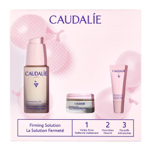 Caudalie Resveratrol Zestaw Serum 30 ml, Krem do twarzy 15 ml, Krem pod oczy 5 ml