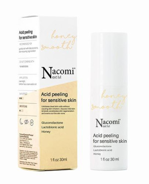 Nacomi Next Level Peeling kwasowy gluconacton i kwas laktobionowy do cery wrażliwej, 30 ml
