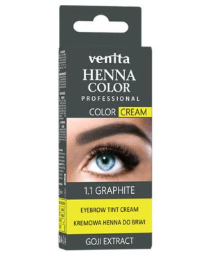 VENITA Kremowa Henna do brwi 1.1 Grafit, 30 g