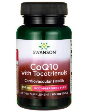 SWANSON Koenzym Q10 100 mg z Tokotrienolami 10 mg - 60 kaps.