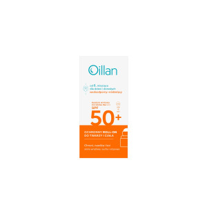 Oillan Sun, Ochronny roll-on do twarzy i ciała, 50 ml